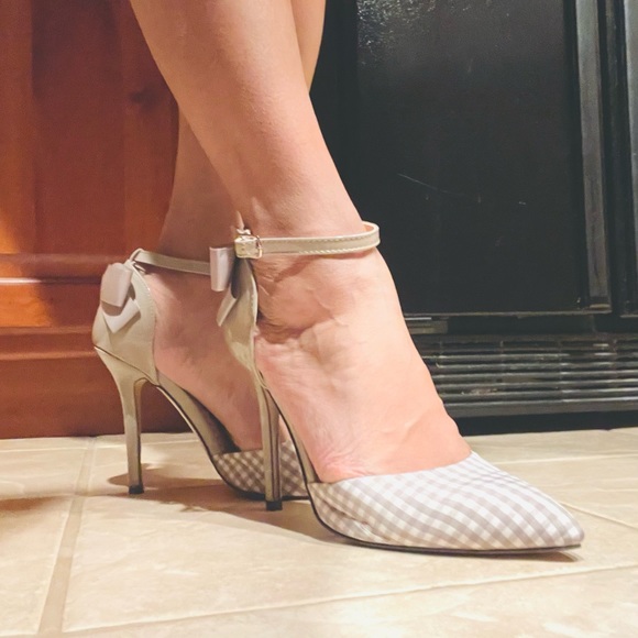 Madison by Shoedazzle beige plaid stiletto 9 - Picture 8 of 13